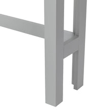 Load image into Gallery viewer, 68.25"H Wooden Bathroom Free Standing Storage Cabinet Spacesaver with Glass Double Doors, Gray