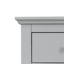 Load image into Gallery viewer, Wooden Free Standing Storage Cabinet with Glass Double Doors and Drawer, Gray