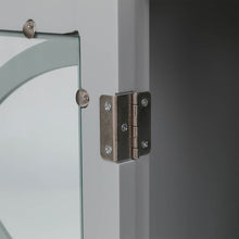 Load image into Gallery viewer, Wooden Free Standing Storage Cabinet with Glass Double Doors and Drawer, Gray