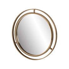 Load image into Gallery viewer, Makeup Mirror 24"D Deluxe Round Gold Wall Mirror
