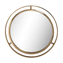 Load image into Gallery viewer, Makeup Mirror 24"D Deluxe Round Gold Wall Mirror