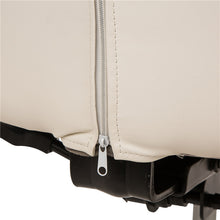 Load image into Gallery viewer, Mid-Century Modern Cream Bonded Leather Gaslift Adjustable Swivel Office Chair