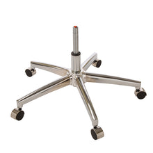 Load image into Gallery viewer, Mid-Century Modern Cream Bonded Leather Gaslift Adjustable Swivel Office Chair