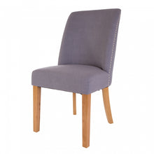Load image into Gallery viewer, Fabric Dining Chairs Blue Gray, Set Of Two