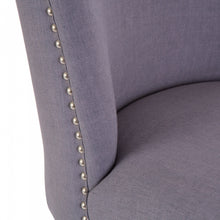 Load image into Gallery viewer, Fabric Dining Chairs Blue Gray, Set Of Two