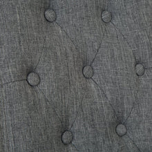 Load image into Gallery viewer, Dark Gray Upholstered Fabric Dining Chairs With Tufted Back, Set Of 2