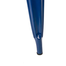Load image into Gallery viewer, Navy Blue Vintage Stackable Metal Side Dining Chairs, Set Of 4