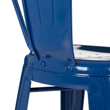 Load image into Gallery viewer, Vintage Stackable Navy Blue Metal Bar Stool, Set Of 2