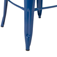 Load image into Gallery viewer, Vintage Stackable Navy Blue Metal Bar Stool, Set Of 2