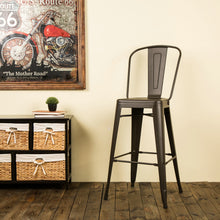 Load image into Gallery viewer, Vintage Metal Stackable Dining Side Chairs & Bar Stools, Set of 2