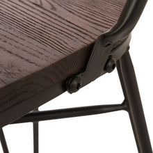 Load image into Gallery viewer, Industrial Steel Hairpin Leg Chair with Elm Wood Seat, Set of 2