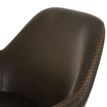 Load image into Gallery viewer, Mid-Century Grey Leatherette Gaslift Adjustable Swivel Bar Stool, Set of 2