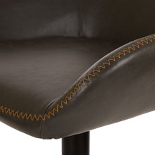 Load image into Gallery viewer, Mid-Century Grey Leatherette Gaslift Adjustable Swivel Bar Stool, Set of 2