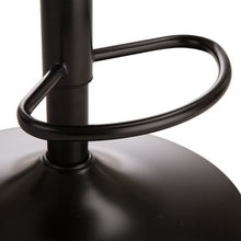 Load image into Gallery viewer, Mid-Century Modern Mustard Yellow Leatherette Gaslift Adjustable Swivel Bar Stool, Set of 2