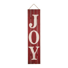 Load image into Gallery viewer, 42.00"H Christmas Wooden Porch Sign - JOY (Two Function)