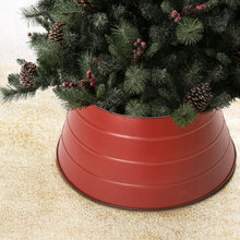 Load image into Gallery viewer, 22"D Painted Red Metal Tree Collar