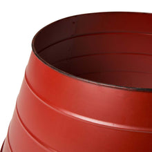 Load image into Gallery viewer, 22"D Painted Red Metal Tree Collar