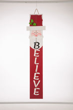 Load image into Gallery viewer, 42.00"H Christmas Wooden Santa Porch Sign - BELIEVE