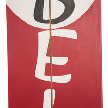 Load image into Gallery viewer, 42.00"H Christmas Wooden Santa Porch Sign - BELIEVE