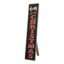Load image into Gallery viewer, 35.63"H Wooden Black Merry Christmas Porch Sign