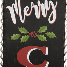 Load image into Gallery viewer, 35.63"H Wooden Black Merry Christmas Porch Sign