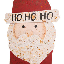 Load image into Gallery viewer, 35.98"H Rusty Metal Santa Decor
