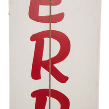 Load image into Gallery viewer, 42.00"H Wooden Snowman Porch Sign - MERRY