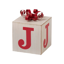 Load image into Gallery viewer, 31.89"H Wooden Block Wording Porch Sign - JOY