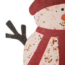 Load image into Gallery viewer, 29.92"H Rusty Metal Snowman Family Yard Stake or Standing Décor or Wall Décor