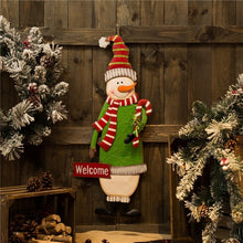 Load image into Gallery viewer, 36.02"H Metal Snowman Yard Stake or Standing Decor or Wall Décor (Three Functions)