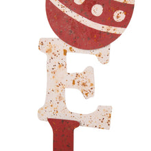Load image into Gallery viewer, 36.02"H Rusty Metal "NOEL" Yard Stake or Wall Décor