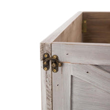 Load image into Gallery viewer, 22.09"L Washed White Wooden Christmas Tree Collar