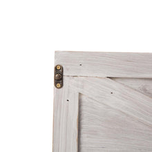 Load image into Gallery viewer, 22.09"L Washed White Wooden Christmas Tree Collar