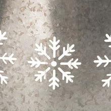 Load image into Gallery viewer, 21.65"D Snowflake Diecut Metal Tree Collar with Light String