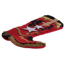 Load image into Gallery viewer, 19" Handmade Hooked Red Boot Christmas Stocking