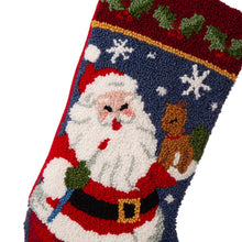 Load image into Gallery viewer, 19.00"L Santa Hooked Stocking