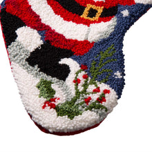 Load image into Gallery viewer, 19.00"L Santa Hooked Stocking