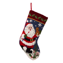 Load image into Gallery viewer, 19.00"L Santa Hooked Stocking