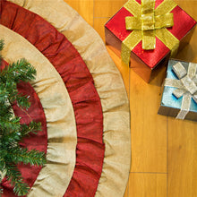 Load image into Gallery viewer, Christmas Faux Burlap Tree Skirt