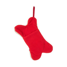 Load image into Gallery viewer, 12.50"L Bone Shape Hooked Christmas Stocking