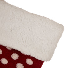 Load image into Gallery viewer, 21"L Fabric Pompom Stocking,"Merry Christmas"