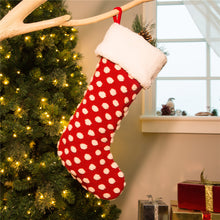Load image into Gallery viewer, 21"L Fabric Pompom Stocking,"Merry Christmas"