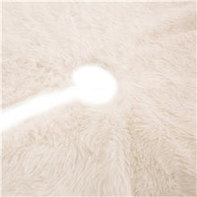 Load image into Gallery viewer, 48"D White Plush Christmas Tree Skirt