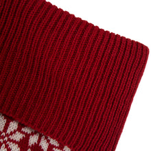 Load image into Gallery viewer, 24"L Knitted Acrylic Christmas Stocking w/Snowflake
