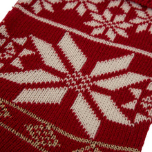 Load image into Gallery viewer, 24"L Knitted Acrylic Christmas Stocking w/Snowflake