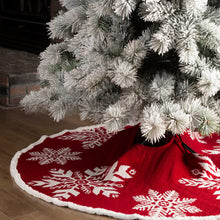 Load image into Gallery viewer, Fabric Merry Christmas Tree Skirt Christmas Home Decor, 48" inches(in Diameter)