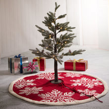 Load image into Gallery viewer, Fabric Merry Christmas Tree Skirt Christmas Home Decor, 48" inches(in Diameter)
