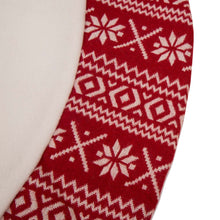 Load image into Gallery viewer, 48"D White Fleece Christmas Tree Skirt - Merry Christmas