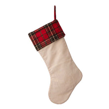 Load image into Gallery viewer, 21''L Embroidered Linen Christmas Stocking - Red Truck