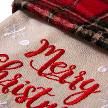 Load image into Gallery viewer, 21''L Embroidered Linen Christmas Stocking - Red Truck